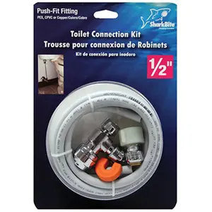 212 MAIN Cash Acme 24365LF Toilet Kit - Outdoor Water Sports & Boating Use, Includes Angle Stop, Certified Joints, DZR Brass, Push-Fit Fittings, Tubing, for Underground Use