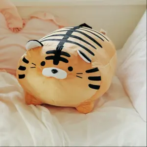 35cm & 45cm Plush Tiger Pillow, Soft Huggable Stuffed Cute Striped Forest Animal Design, Cozy Sofa Cushion for Watching TV and Kids' Gifts