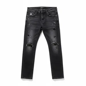 Waimea 'Padded Rips' slim fit Denim (Black Wash) M8727D