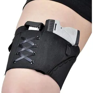 Concealed carry gun leg holster universal gun leg holsters for women thigh holster adjustable ladies black pistol holster