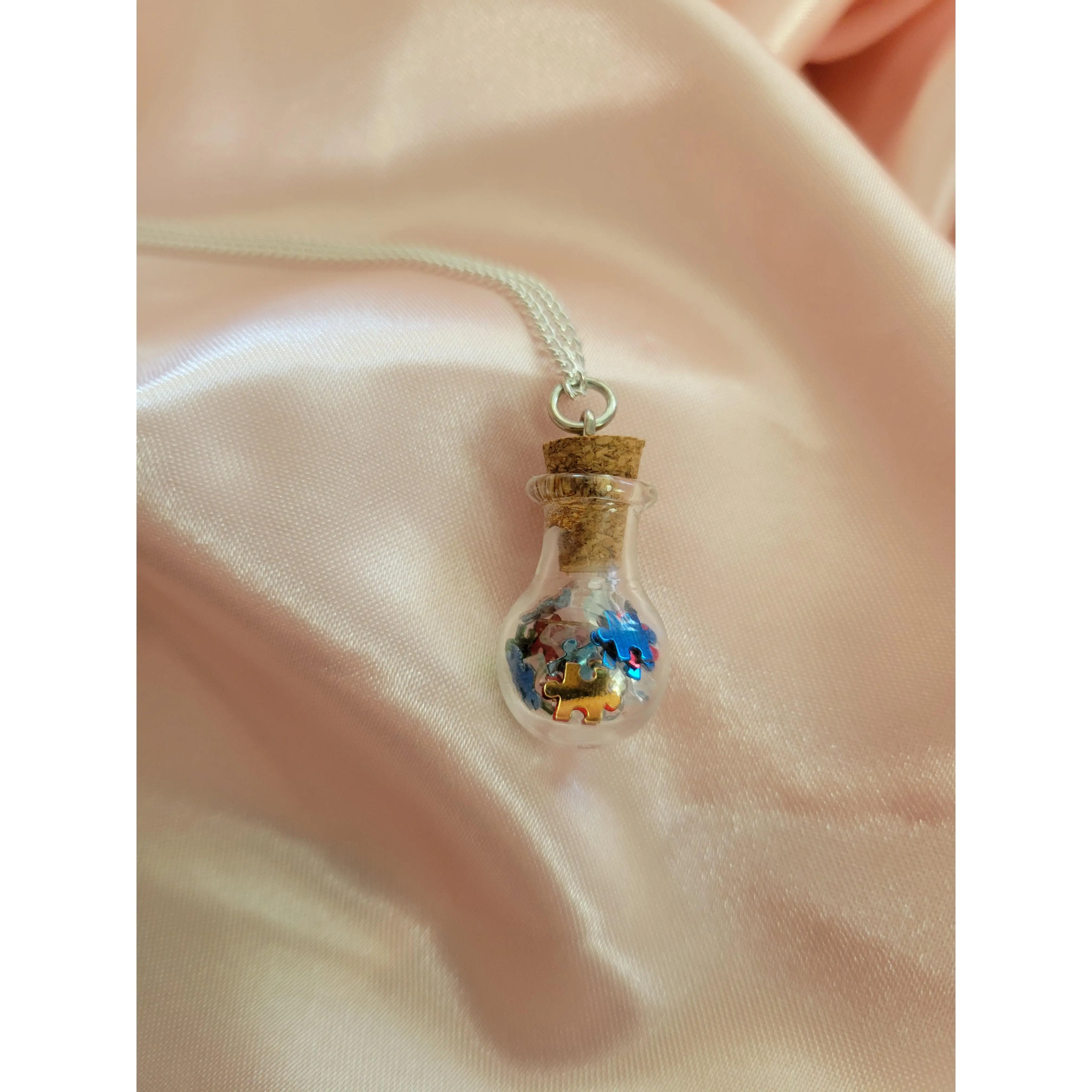 Autism Speaks Necklace by When The Sun Doth Sleep