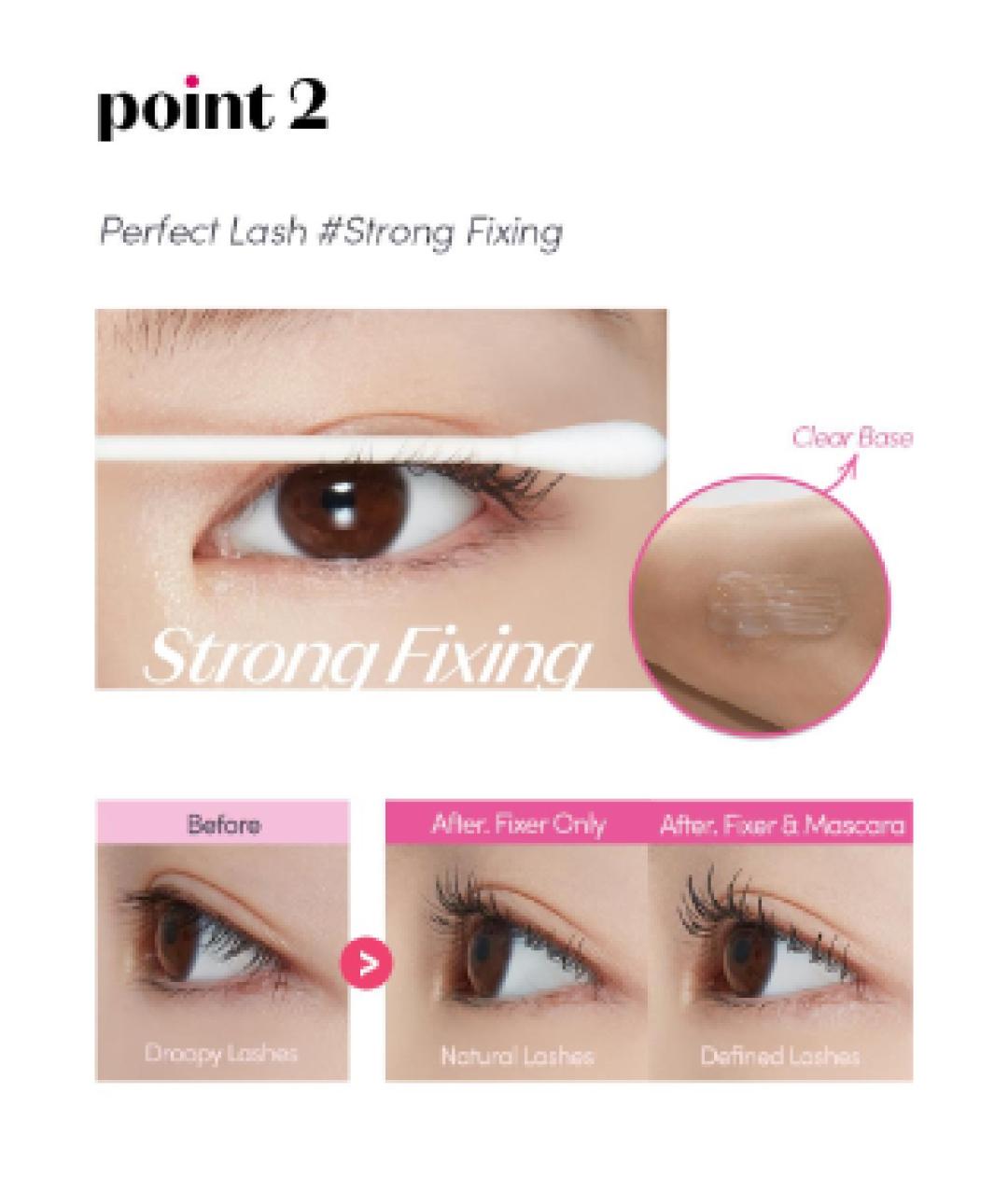 [ETUDE Official] Curl Fix Mascara & Dr. Mascara Fixer Set | 24H Smudge Proof Lashes | Volumizing & Lengthening | Waterproof & Clump-Free