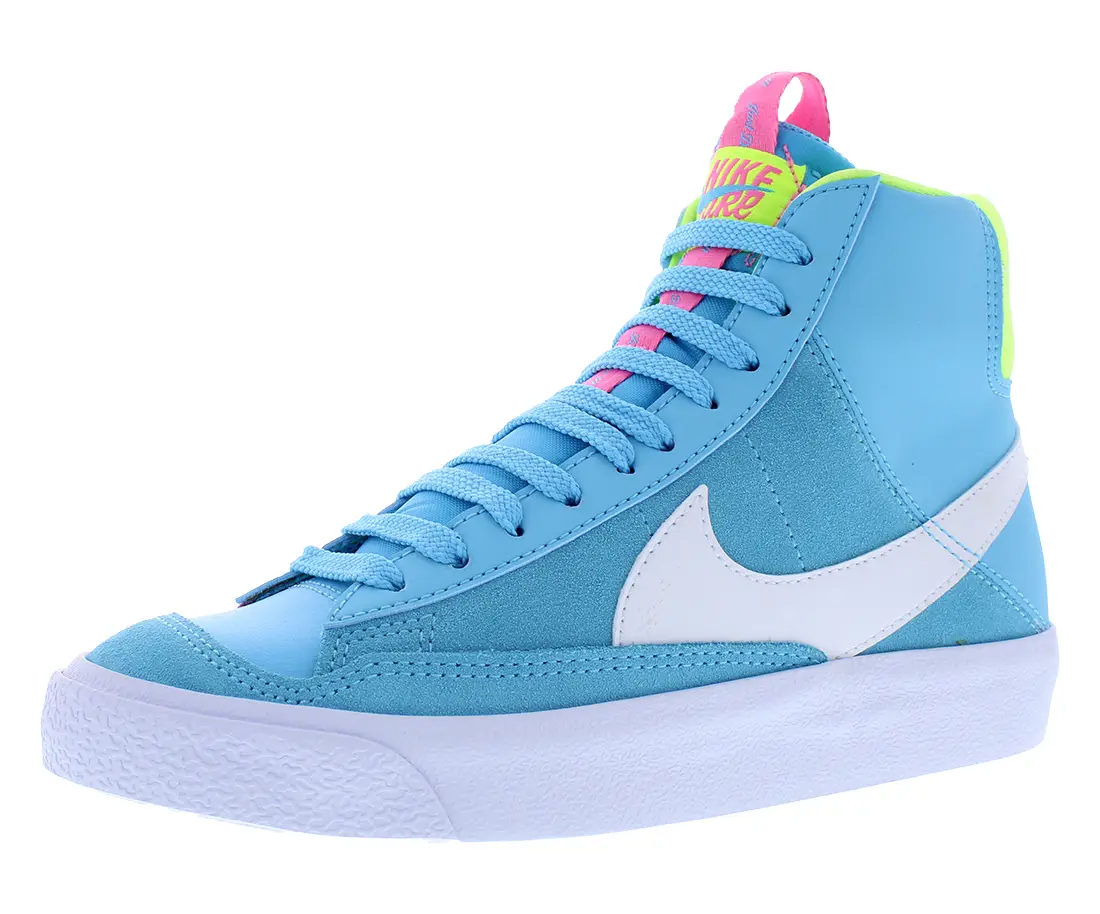 Nike Blazer Mid '77 D GS Boys' Casual Training Shoes - Lace Up Trainer Footwear with Round Toe, 1 Pair, Casual Trendy Trainers, Trainer Sneaker