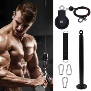 Home Gym Pulley System – Cable Machine for LAT, Tricep, Bicep, Back & Forearm
