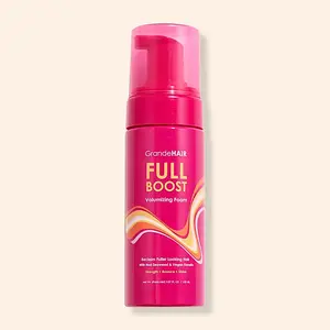 GrandeHAIR Full Boost Volumizing Foam - Clinically Tested Hair Styling Foam with Rice Protein Nori Seaweed & Biotin for Stronger Healthier Looking Hair