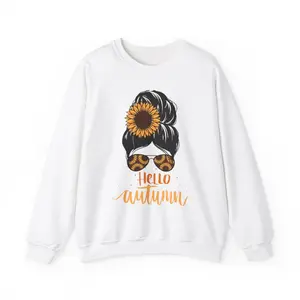 Sunflower Sunglasses Unisex Sweatshirt, Autumn Fall Crewneck Jumper, Floral Sweater Gift, Cozy Pullover, Warm Sweat Top, Seasonal Apparel