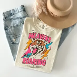 Comfort Colors The Heavens are Roaring T-Shirt, Bible verse Tee, Faith sayings, Bible quote Tshirt, Bible sayings, Boho Women Tee