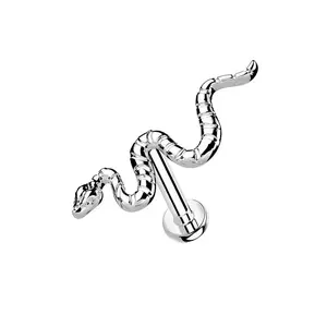 Serpentine shaped non threaded push in bolt