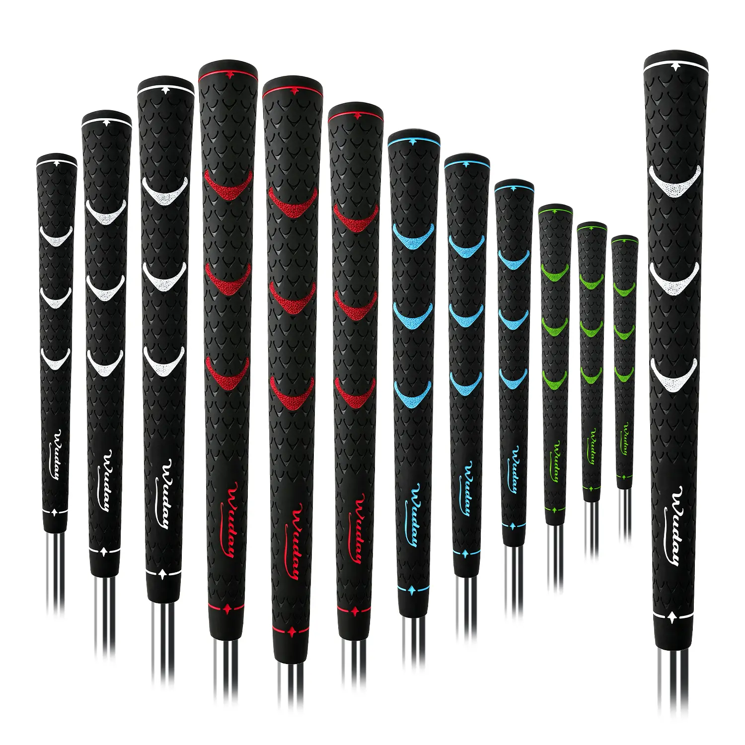 Stop Re-gripping Every Season! Premium Rubber Grips w/ Max Traction & Vibration Control Perfect Gift for Golfers