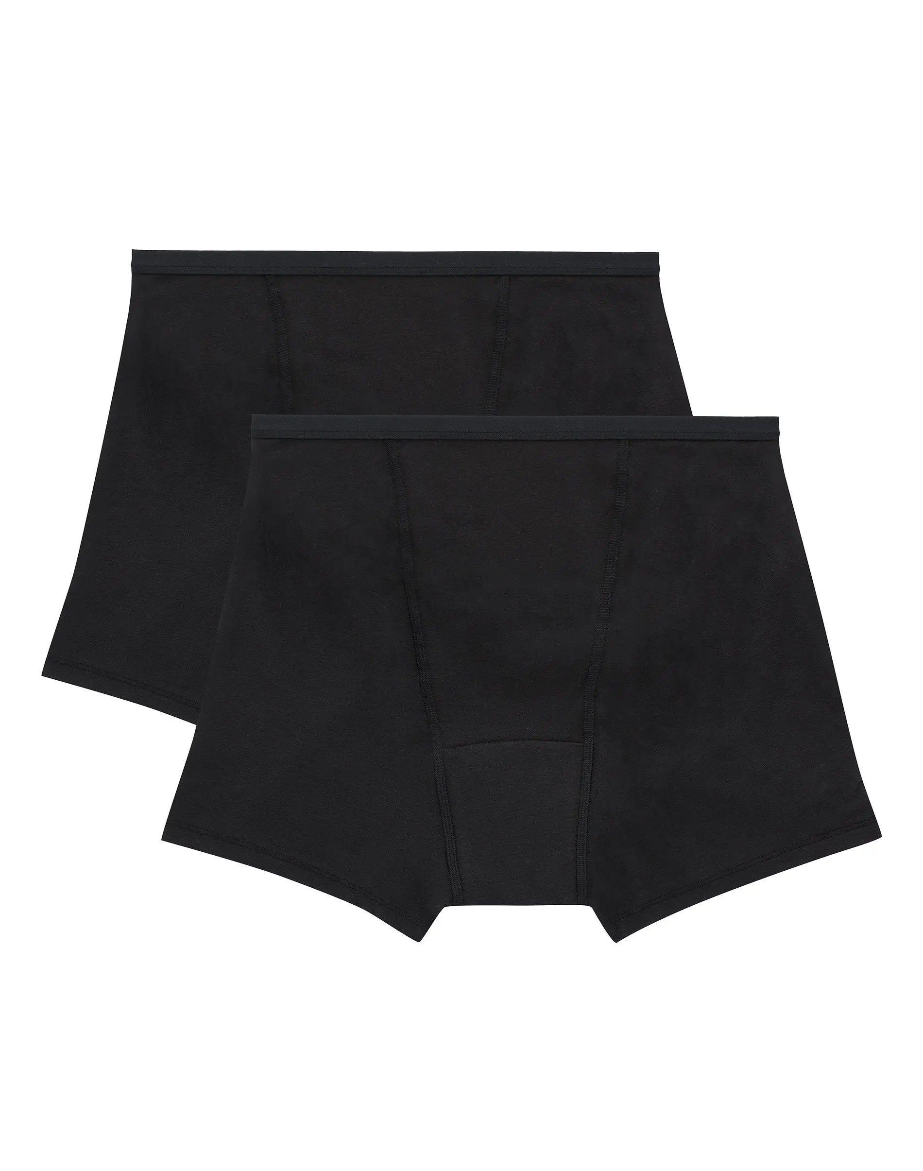 Hanes Comfort, Period. Women's Boxer Brief Underwear, Super Leaks, 2-Pack