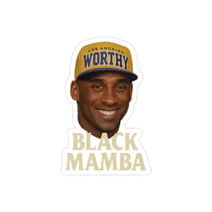 Kobe Bryant Transparent Outdoor Sticker, Die-Cut, Perfect for Car Decoration, Sports Fans, Gift for Basketball Lovers, Collector's Item