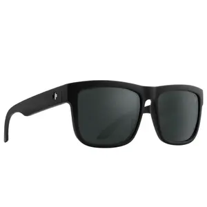 Discord Soft Matte Black Sunglasses by Spy Optic - Happy Boost Polar Black Mirror