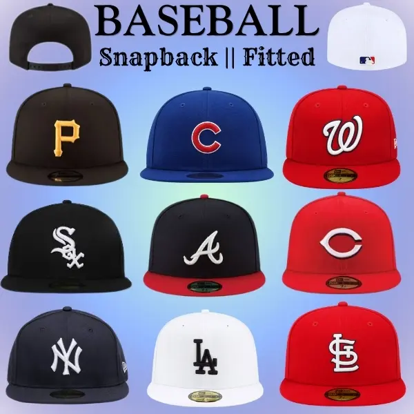 New EraVintage Style Baseball Hat – Premium Snapback Fitted Cap, Flat Bill Embroidered Sports Cap, Streetwear Hip Hop Fashion Hat, Unisex Baseball Cap