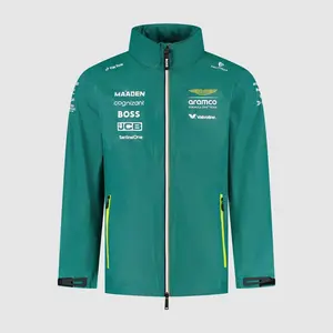 Aston Martin F1 2025 Team Rain Jacket - Green