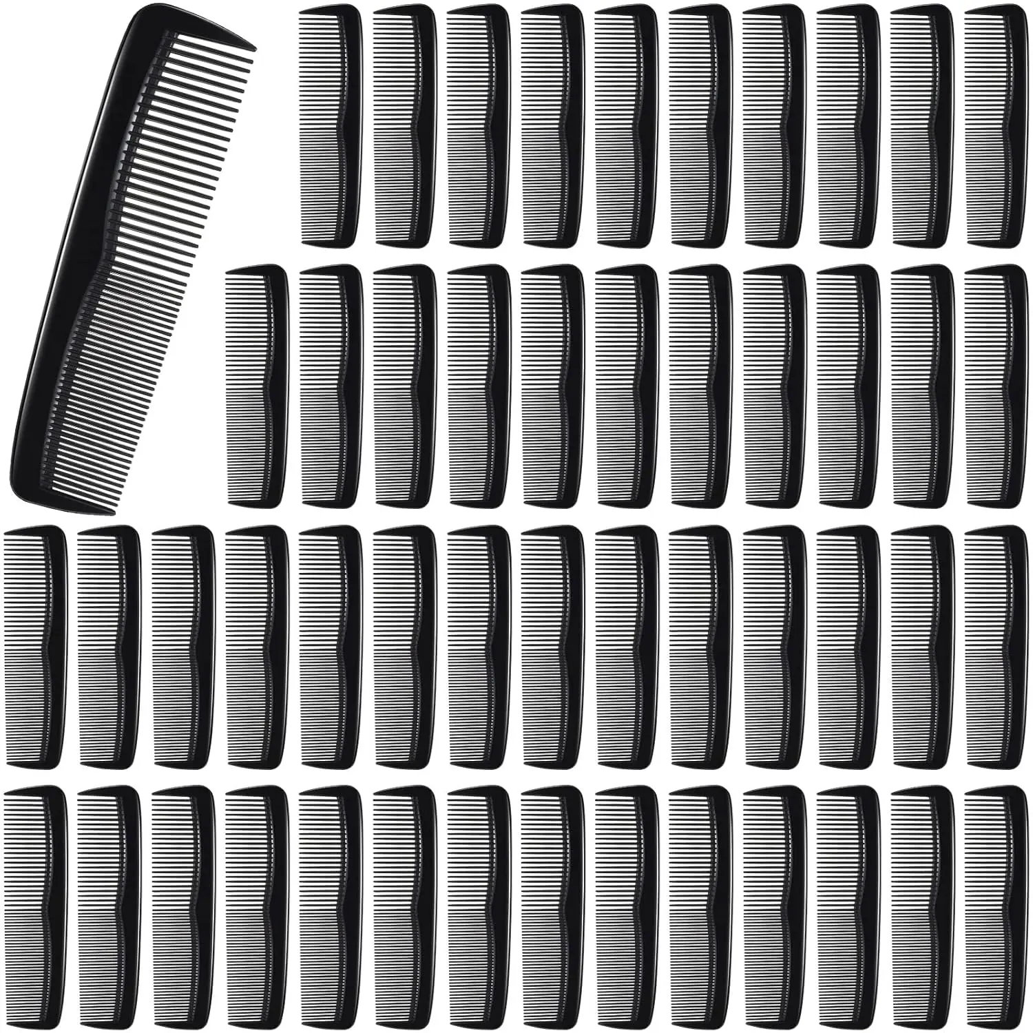 50Pcs/Set Pocket Combs for Men,5 Inch Cutting with Wide and Fine Teeth,Plastic Professional Barber Haircut,Small Anti Static Combs for Women,Christmas Party Gifts,Hand Tools Kits ﻿