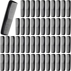 50Pcs/Set Pocket Combs for Men,5 Inch Cutting with Wide and Fine Teeth,Plastic Professional Barber Haircut,Small Anti Static Combs for Women,Christmas Party Gifts,Hand Tools Kits ﻿