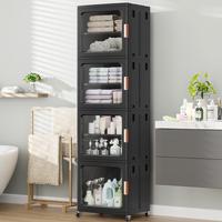 Black 36 Gallons 4-Tier-14.6"W