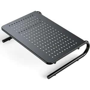 Monitor Riser for Desk, Desk Organizer Laptop Vented Shelf for Screen, Computer Stand for PC Printer, Ideal for Home & Office