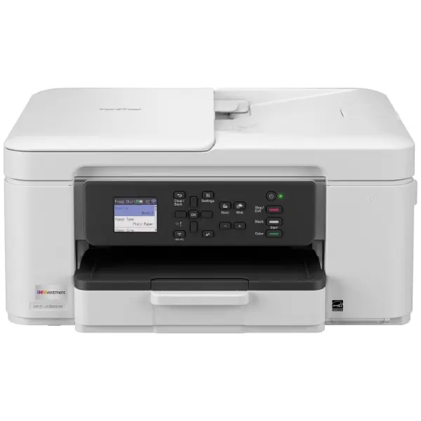 Wireless Color Inkjet All-in-One Printer, Print Copy Scan, Automatic Two-Sided Printing, Wi-Fi Direct, USB 2.0, 20-Page Document Feeder, 150-Sheet Paper Tray, Color LCD Display for Home Office