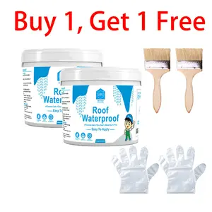 [Buy 1, Get 1 Free] 1.1 lb Waterproof Coating (17.6 oz); Suitable for outdoor use, roofs, and walls; Resistant to both cold and heat.