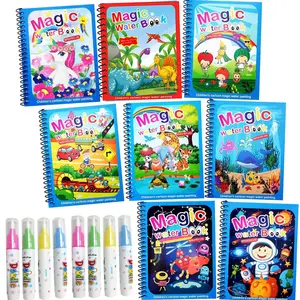 Pack Water Coloring Toys Sets, Water Doodle Drawing Toys, Reusable Water Painting Board For Toddlers, Educational Learning Kits Gifts Easter Basket Stuffers Easter Fidget Toys Easter Gifts For Kids