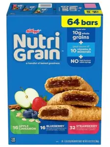 Kellogg's Nutri-Grain Soft Baked Breakfast Bars, 1.3 oz, 64-count