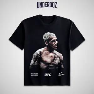 CHARLES OLIVEIRA UFC TEE, Menswear Clothes, UFC Fans Tee, Unisex Graphic Tee for Fighting Fan, Sport Clothes, Vintage Casual Style Gift