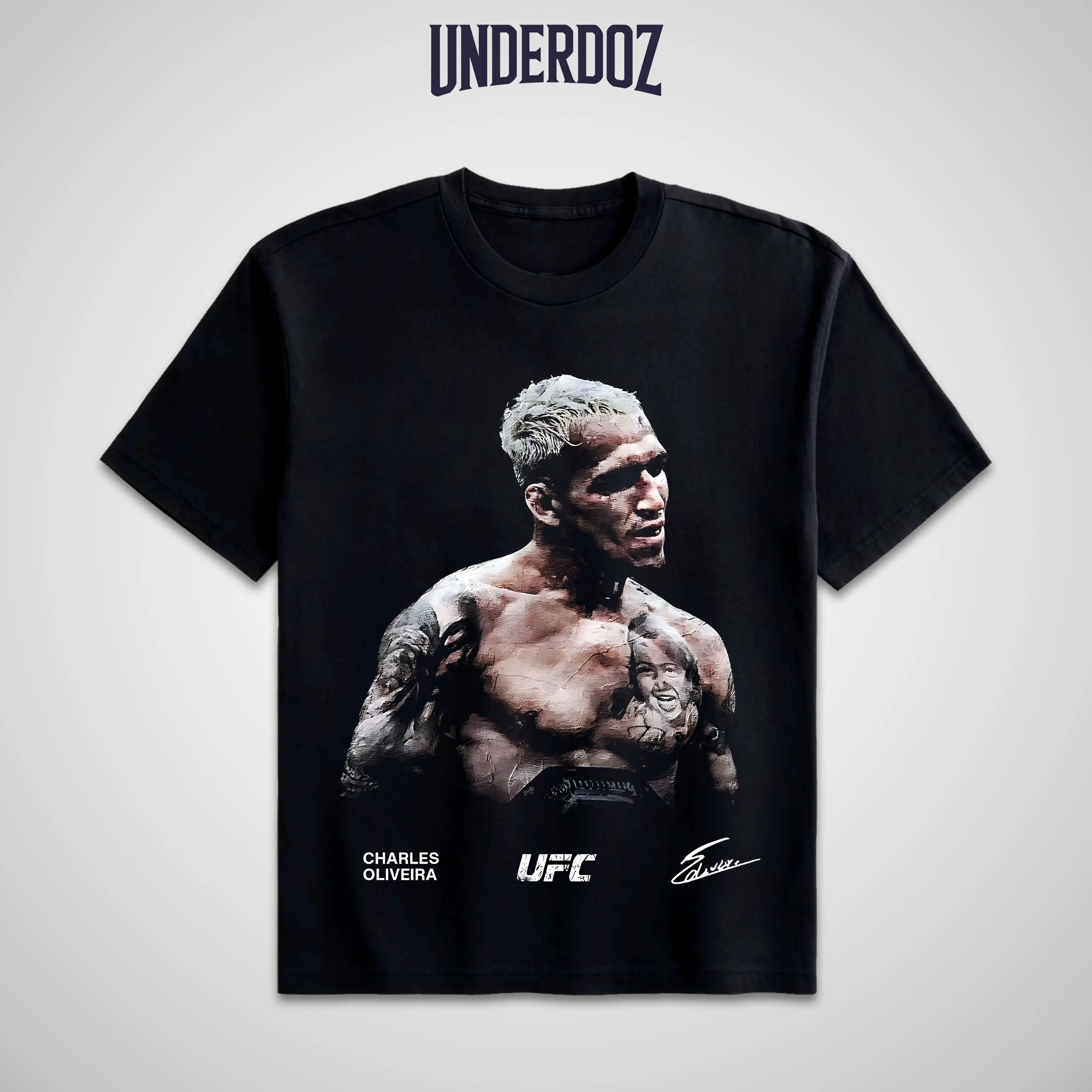 CHARLES OLIVEIRA UFC TEE, Menswear Clothes, UFC Fans Tee, Unisex Graphic Tee for Fighting Fan, Sport Clothes, Vintage Casual Style Gift