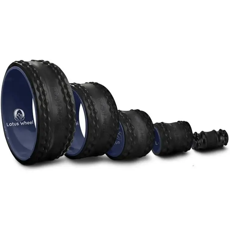 5 Pack Foam Roller Set with Yoga Wheel, Back Stretcher Muscle Massage Roller Kit