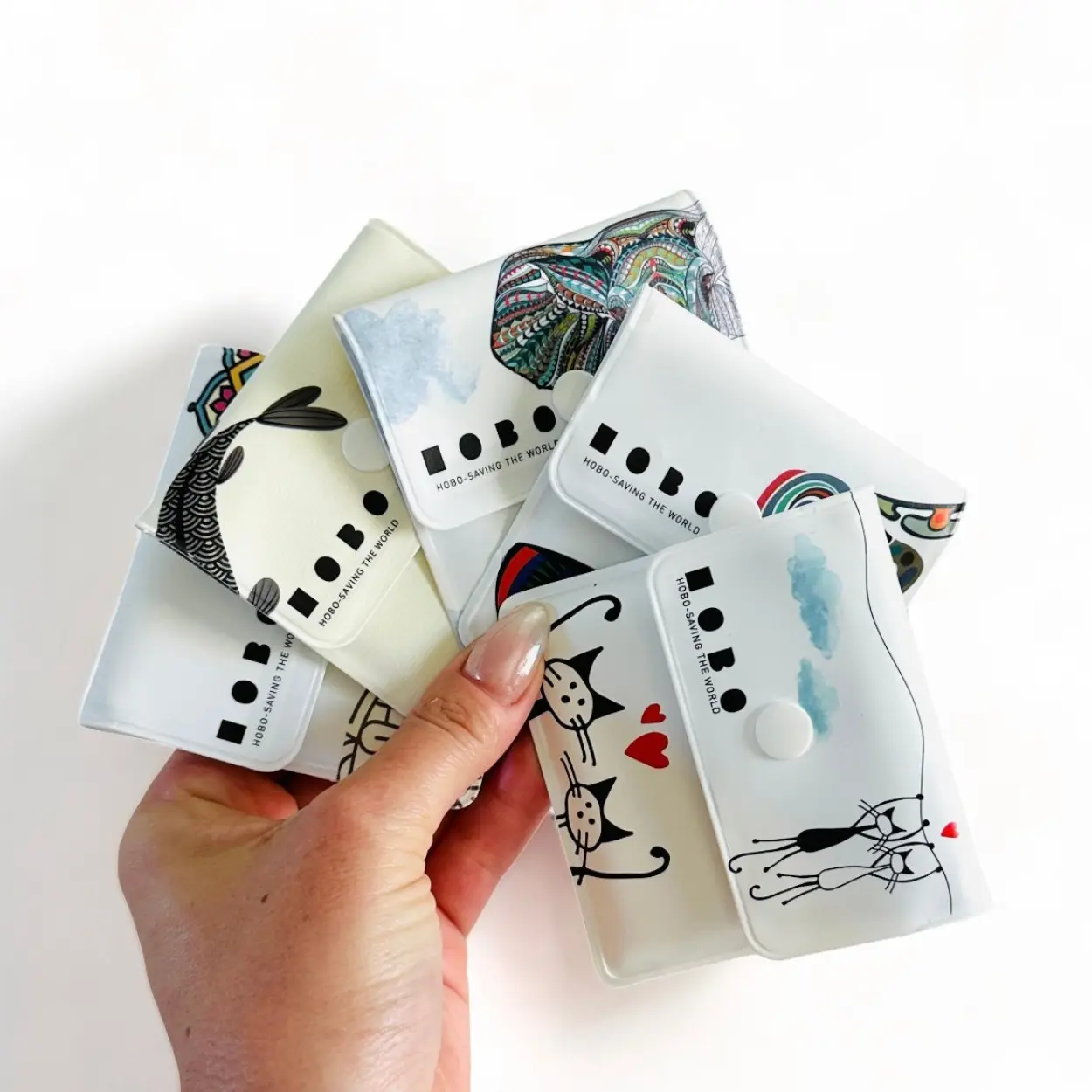 Pocket Ash Tray Portable Mini Small Ashtray Pouch - 5 Different Designs