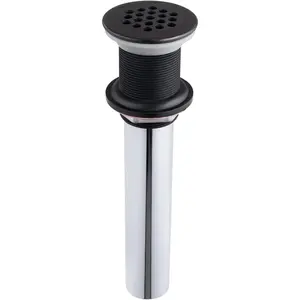 Grid Drain Strainer Assembly Without Overflow for Bathroom Sink, C.O. Plug Grid Lavatory Drain, Bathroom Sink Grid Strainer by , Oil Rubbed Bronze