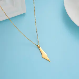 Palestine Map Gold/Silver Necklace - Perfect Accessory for any Occasion