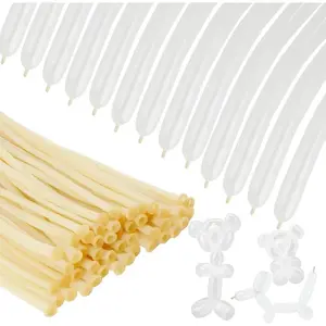 260 Balloons, 50 count Long Balloons, 260 Balloons Clear,  Balloons, Long Balloons for Tying Balloon Arch, Long Balloons Twisting Balloons, Long Skinny Latex Balloons