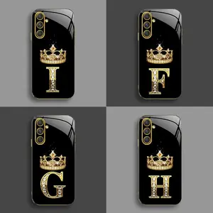Suitable for [Galaxy A54] New high-end crown electroplated gold edge mobile phone case new business simple explosion-proof mobile phone case affordable anti-fall anti-fingerprint-888