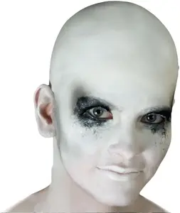 White Bald Cap - Latex - Theatrical Makeup - Costume Accessory - One Size