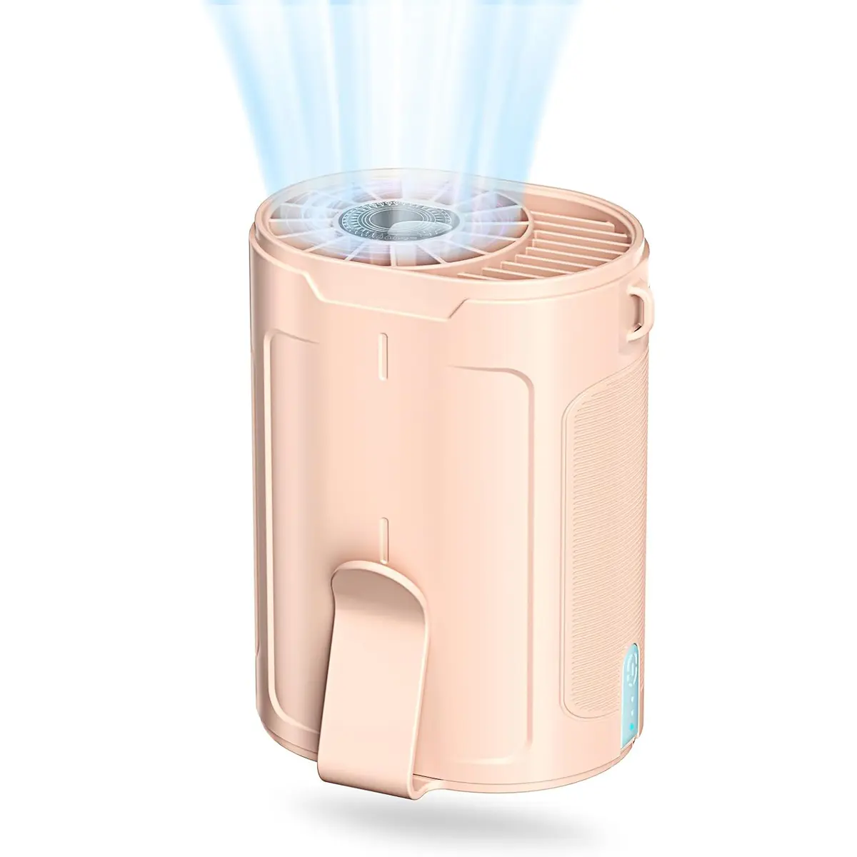 Barito Wearable Waist Fan - 3000mAh USB Charging, Compact Multifunctional Cooling, Portable Rechargeable Personal with Dual Clips, 4 Speed Settings for Construction, Commuting, Multifunctional Cooling Fan, Portable Fans Rechargeable