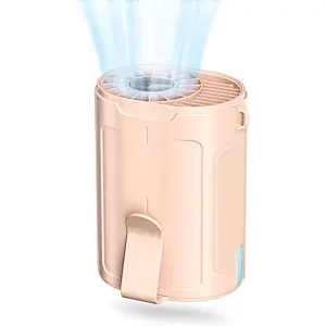 Barito Wearable Waist Fan - 3000mAh USB Charging, Compact Multifunctional Cooling, Portable Rechargeable Personal with Dual Clips, 4 Speed Settings for Construction, Commuting, Multifunctional Cooling Fan, Portable Fans Rechargeable