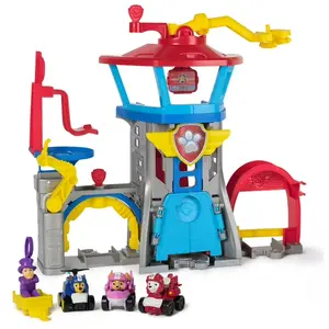 PAW Patrol: Air Rescue Pup Squad Airport Playset with Chase, Marshall & Skye Vehicles for Kids Ages 3+