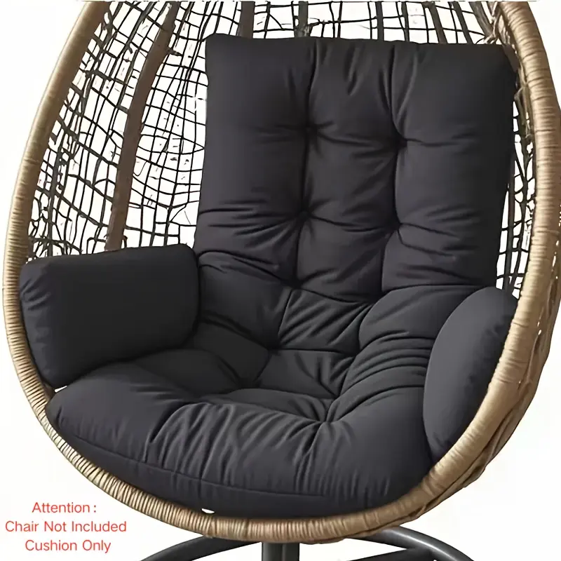 A Comfortable Hanging Chair Cushion, Perfect for Relaxing by The Pool, Made of Durable Polyester Fabric, Hand Wash Only, Outdoor Relaxation Accessory, Poolside Cushion, Patio Cushion (Chair Not Included, Cushion Only)