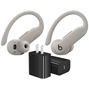 Beats Powerbeats Pro 2 Bluetooth Wireless Noise Cancellation Earbuds with USB C Wall Adapter Charger - Quick Sand