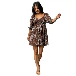 Amalia Romper | Brown Multi Floral