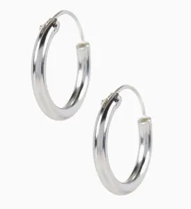 Sterling Silver Wire Hoop Earring