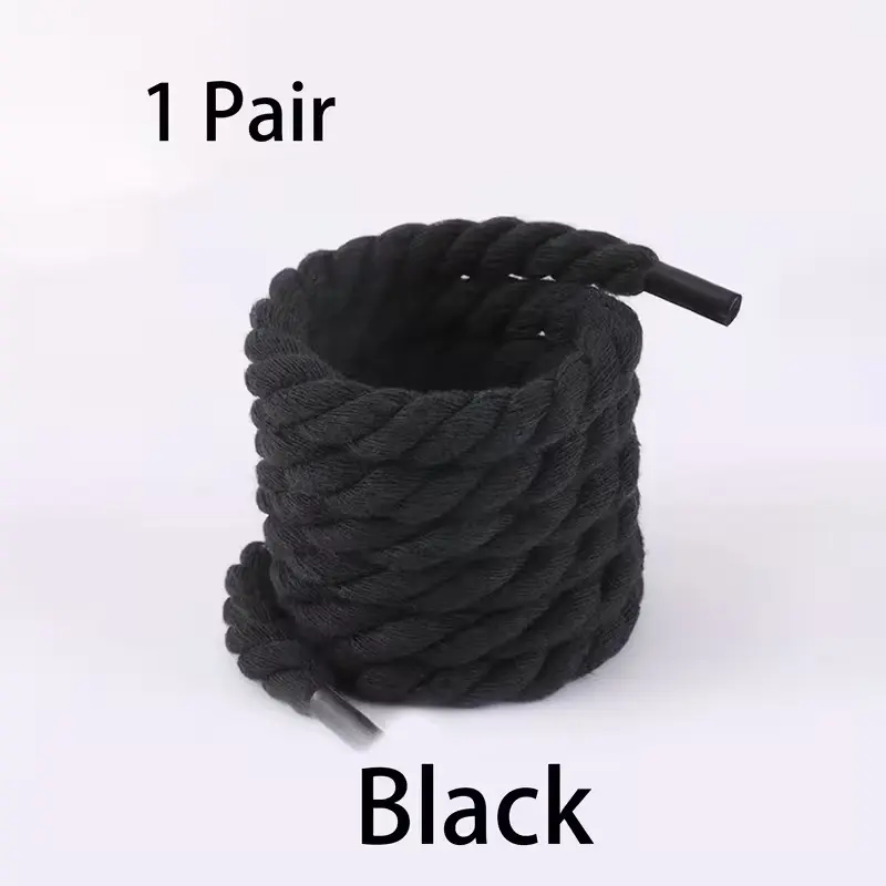 Black Shoelaces - 1 Pair, 120cm/47.24in Length, Aglet Ends Shoelace for Sneakers, Casual Wear, Party, Footwear Accessory