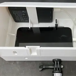 Cool Fence Cam for Baseball & Softball Games - Chain Link Fence Mount with Rain & Sun Shade for Live Streaming - Kit with Telescopic Pole for Better Phone View on GameChanger