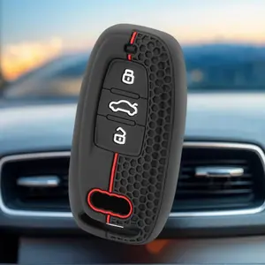 Silicon Key Cover For Audi A1 A3 8V A4 B8 B9 A5 A6 C7 A7 A8 Q3 Q5 Q7 S4 S6 S7 S8 R8 TT Car Key Case, Car Key Protector