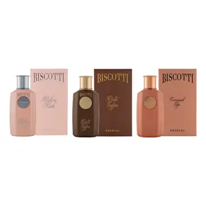Khadlaj Biscotti 3 Piece Fragrance Bundle for Unisex (3.4 Ounce, Melon Misk Extrait de Parfum Spray + 3.4 Ounce, Date Toffee Extrait de Parfum Spray + 3.4 Ounce, Caramel Pop Extrait de Parfum Spray)