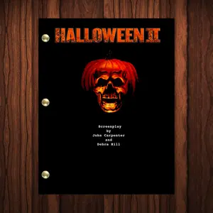 Halloween II Movie Script Reprint Michael Myers Full Screenplay Full Script John Carpenter