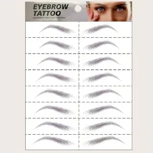 Realistic Ecological Eyebrow Stickers Waterproof Temporary Tattoos Long-Lasting Sexy Tattoo Decals, Fake Brow Tattoos Series, Individual Piece