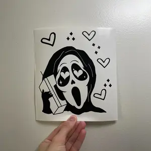 Scream Ghost Face Call Me Vinyl Decal