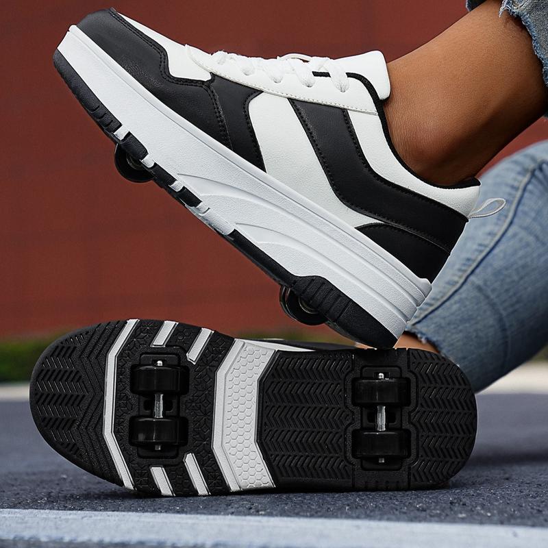 Roller Skate Shoes for Kids Girls Boys Detachable Wheeled Fashion Sneakers